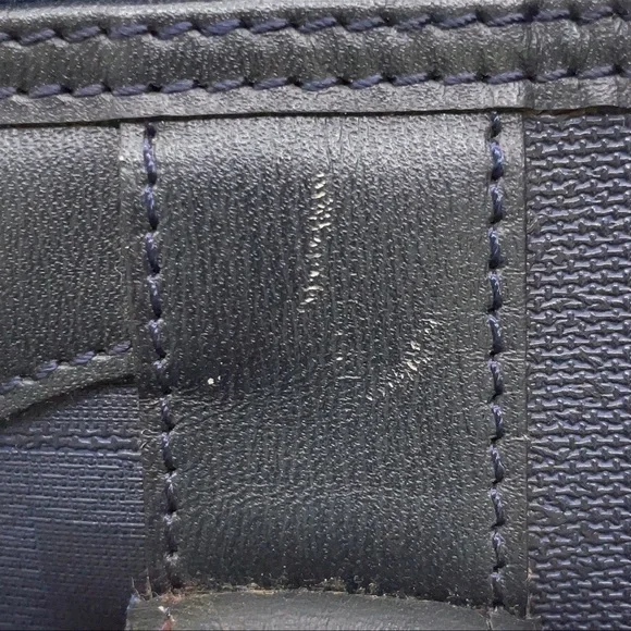 Christian Dior Trotter PVC Leather Navy Boston Bag - Picture 14 of 16